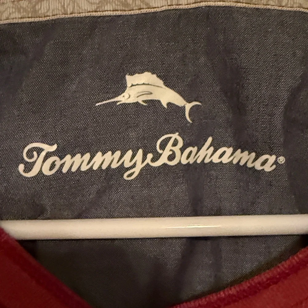 Tommy Bahama Red V-Neck Sweater